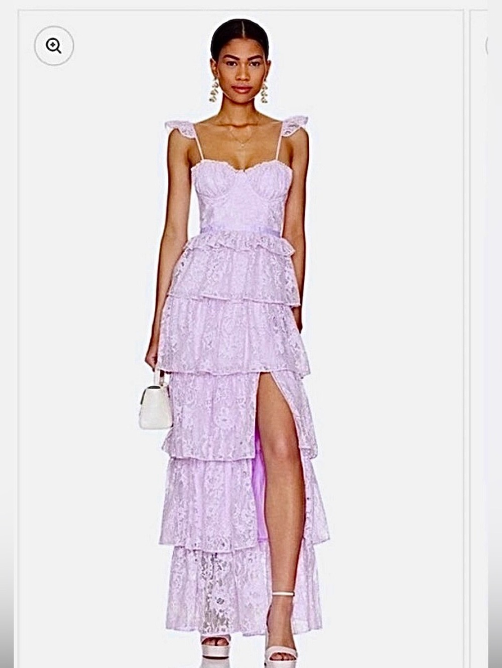 Tularosa Cantini Maxi Dress In Lilac. Size Large